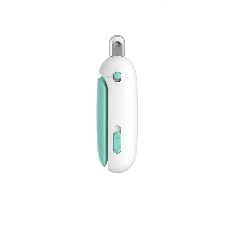 Professional Pet Nail Clippers – Adjustable Safety Cat & Dog Claw Trimmer with Hidden Nail File, Anti-Splash Guard & Lock