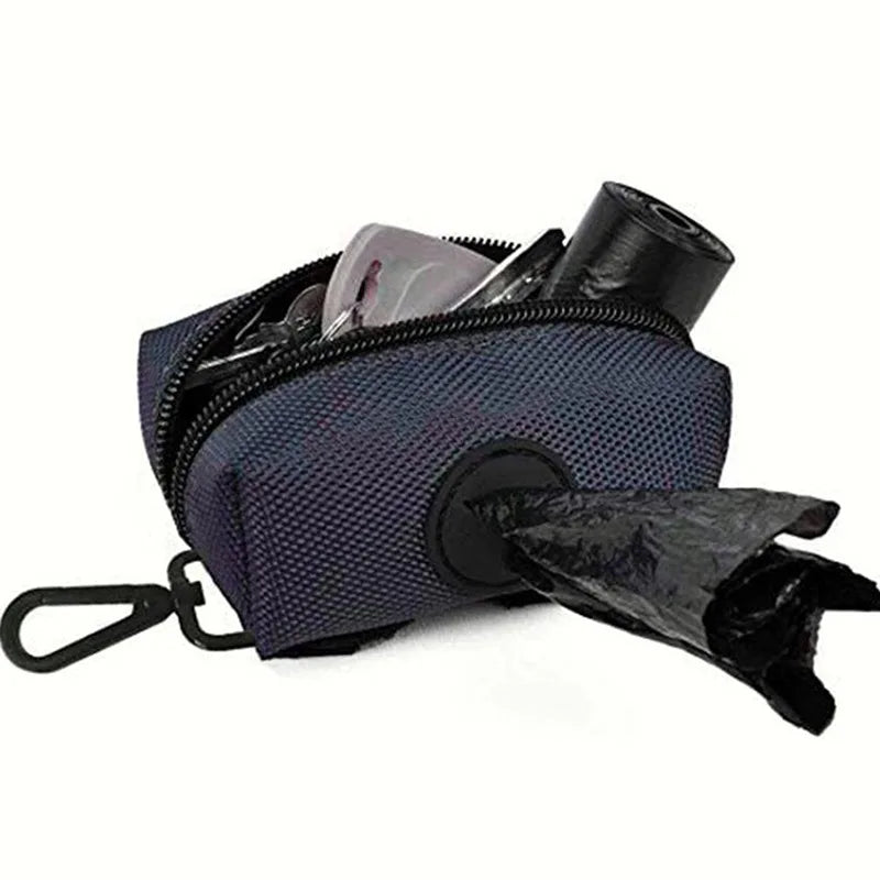 Dog Poop Bag Dispenser with Holder – Portable Waste Bag Pouch for Leash, Walks, and Outdoor Pet Cleanup