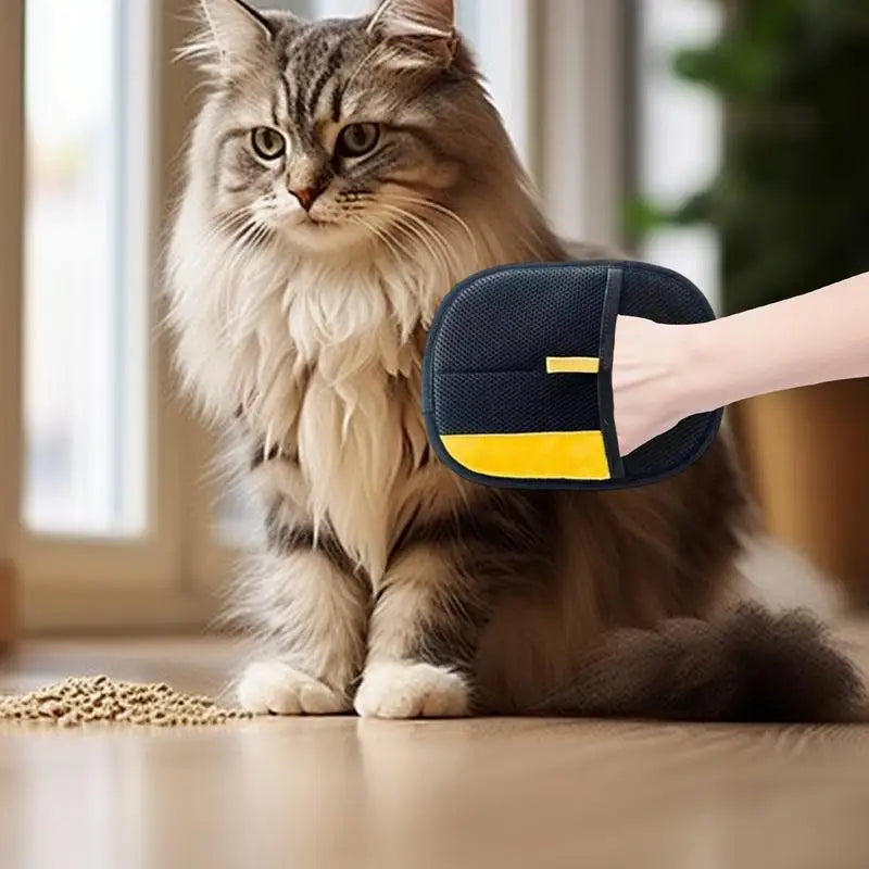 Pet Grooming Glove – Reusable Deshedding & Hair Removal Mitt for Dogs, Cats & Furniture, Washable Pet Hair Brush