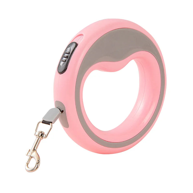 2.5M Retractable Dog Leash – Auto-Lock Quick Release Walking Lead for Small & Medium Pets