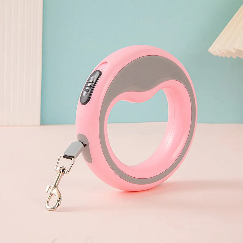2.5M Retractable Dog Leash – Auto-Lock Quick Release Walking Lead for Small & Medium Pets