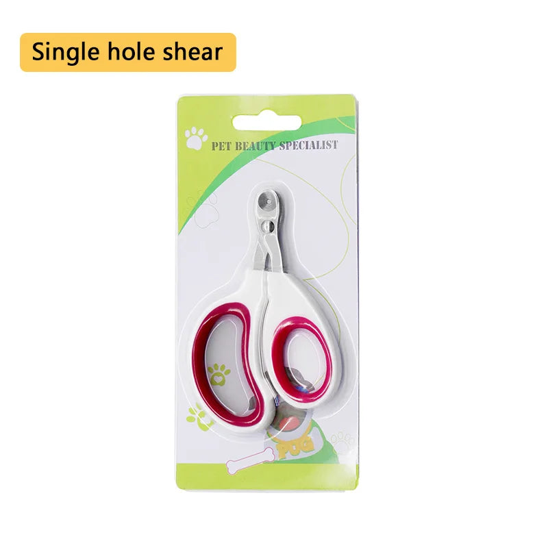 Stainless Steel Pet Nail Clippers – Safe Cat & Dog Grooming Scissors with Anti-Slip Grip
