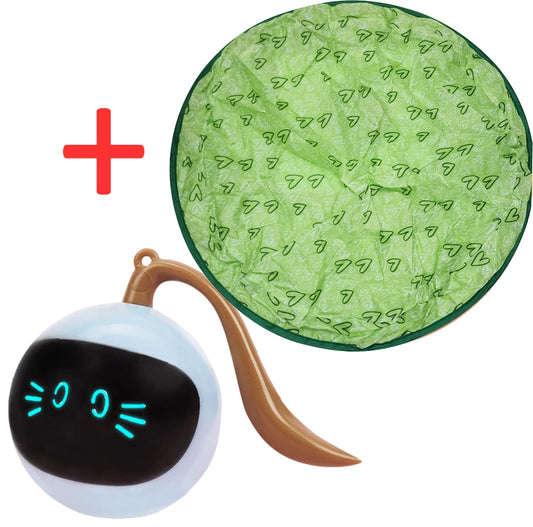 Magic Cat Hunting Cover with Interactive Ball – Foldable Cat Mat Toy for Kittens & Cats