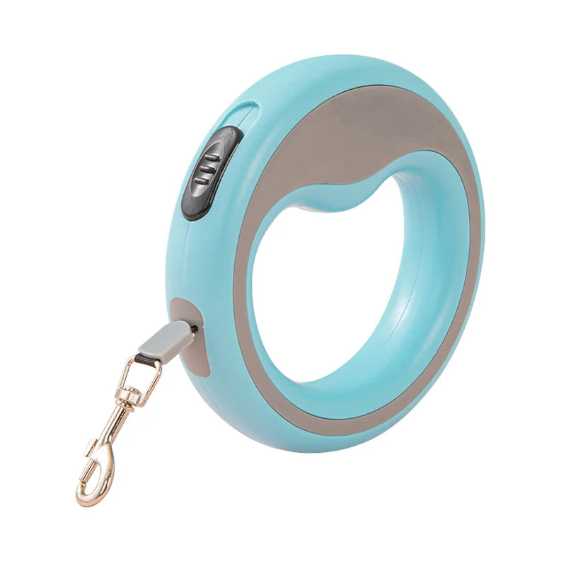 2.5M Retractable Dog Leash – Auto-Lock Quick Release Walking Lead for Small & Medium Pets