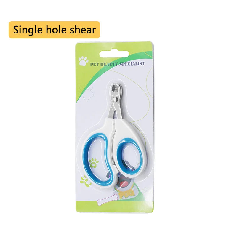 Stainless Steel Pet Nail Clippers – Safe Cat & Dog Grooming Scissors with Anti-Slip Grip
