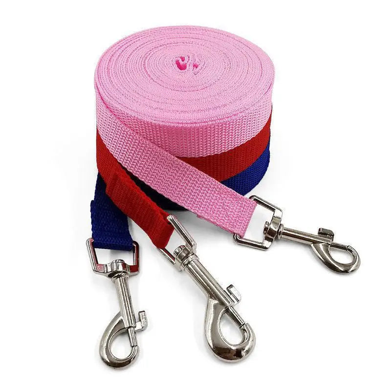 Durable Nylon Dog Leash – Reflective Pet Lead for Night Walks, Training & Outdoor Safety (1.5M/3M/5M/6M)