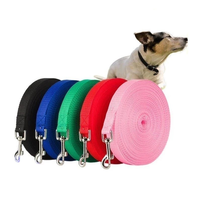 Durable Nylon Dog Leash – Reflective Pet Lead for Night Walks, Training & Outdoor Safety (1.5M/3M/5M/6M)