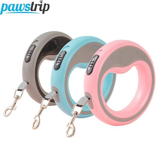 2.5M Retractable Dog Leash – Auto-Lock Quick Release Walking Lead for Small & Medium Pets