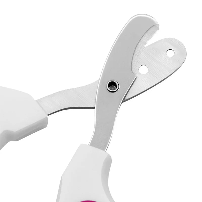 Stainless Steel Pet Nail Clippers – Safe Cat & Dog Grooming Scissors with Anti-Slip Grip