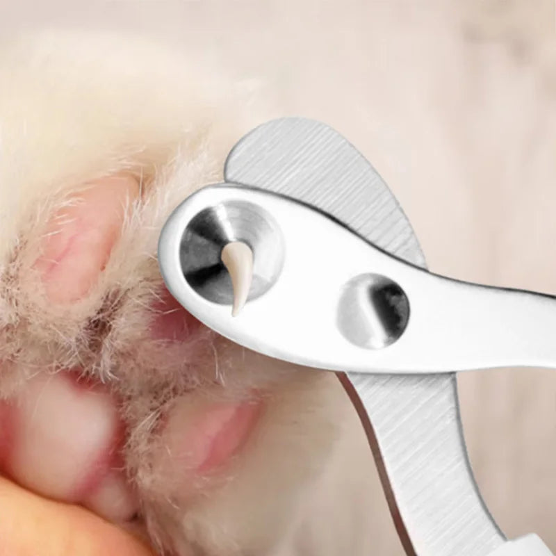 Stainless Steel Pet Nail Clippers – Safe Cat & Dog Grooming Scissors with Anti-Slip Grip
