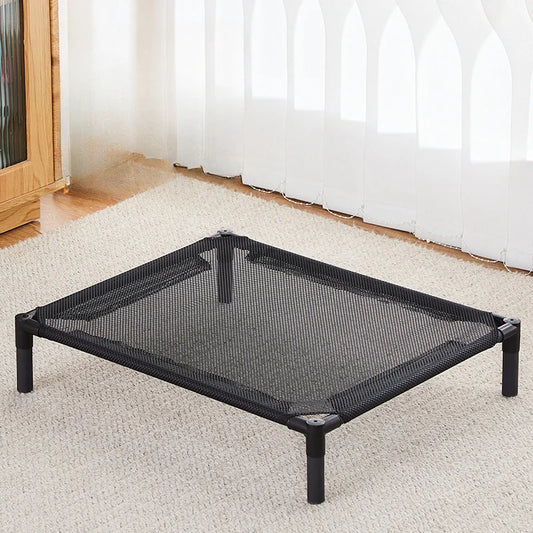 Portable Elevated Pet Bed – Breathable Raised Dog & Cat Cot, Cooling Indoor/Outdoor Pet Lounger, Anti-Moisture Washable Design