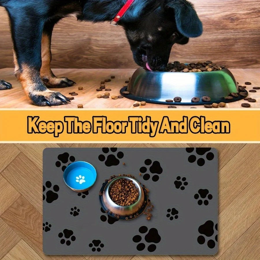Super Absorbent Pet Feeding Mat – Waterproof, Non-Slip Quick-Dry Food Bowl Placemat for Dogs & Cats