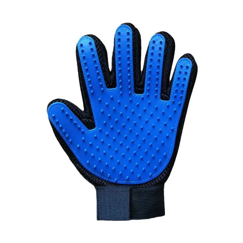 Pet Grooming Glove – Five-Finger Deshedding & Hair Removal Glove for Dogs, Cats & Rabbits, Washable Bath & Massage Brush