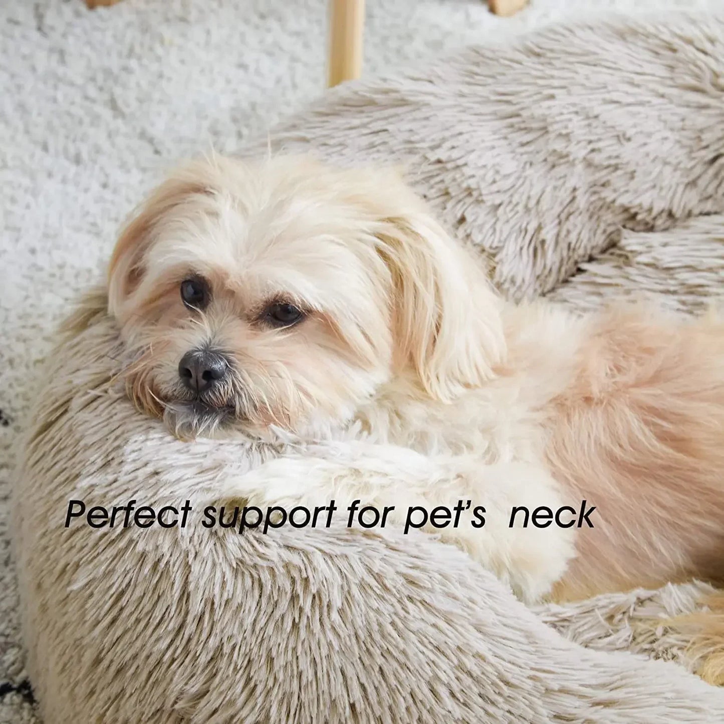 Plush Cat & Dog Bed – Cozy Anti-Slip Pet Bed with Cotton Filling, Warm Sleeping Cushion for Small Pets