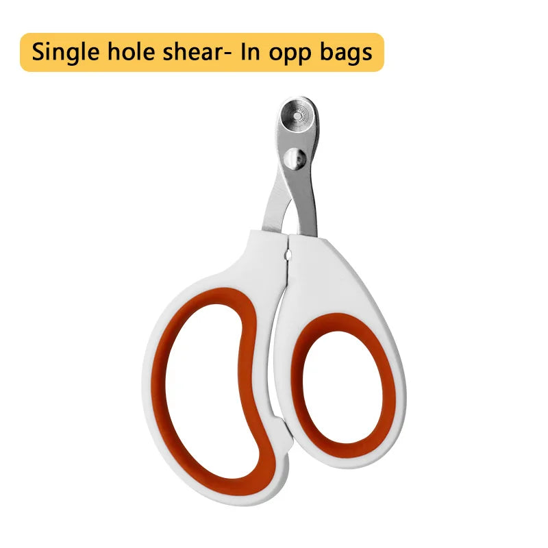 Stainless Steel Pet Nail Clippers – Safe Cat & Dog Grooming Scissors with Anti-Slip Grip