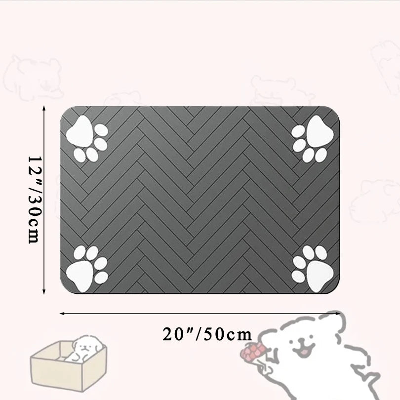 Waterproof Pet Feeding Mat for Dogs & Cats – Non-Slip, Absorbent Food Bowl Placemat, Easy-Clean & Durable Pet Feeding Area Protector