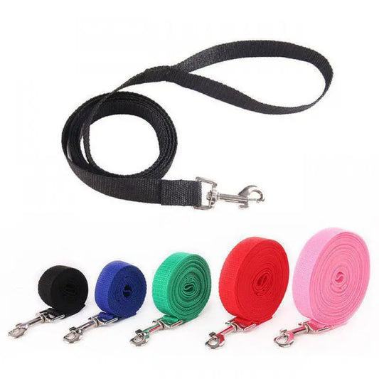 Durable Nylon Dog Leash – Reflective Pet Lead for Night Walks, Training & Outdoor Safety (1.5M/3M/5M/6M)