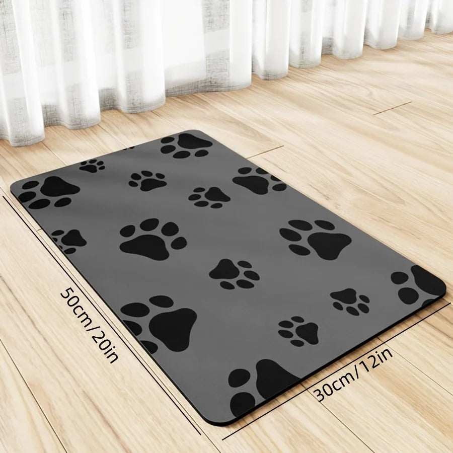 Super Absorbent Pet Feeding Mat – Waterproof, Non-Slip Quick-Dry Food Bowl Placemat for Dogs & Cats