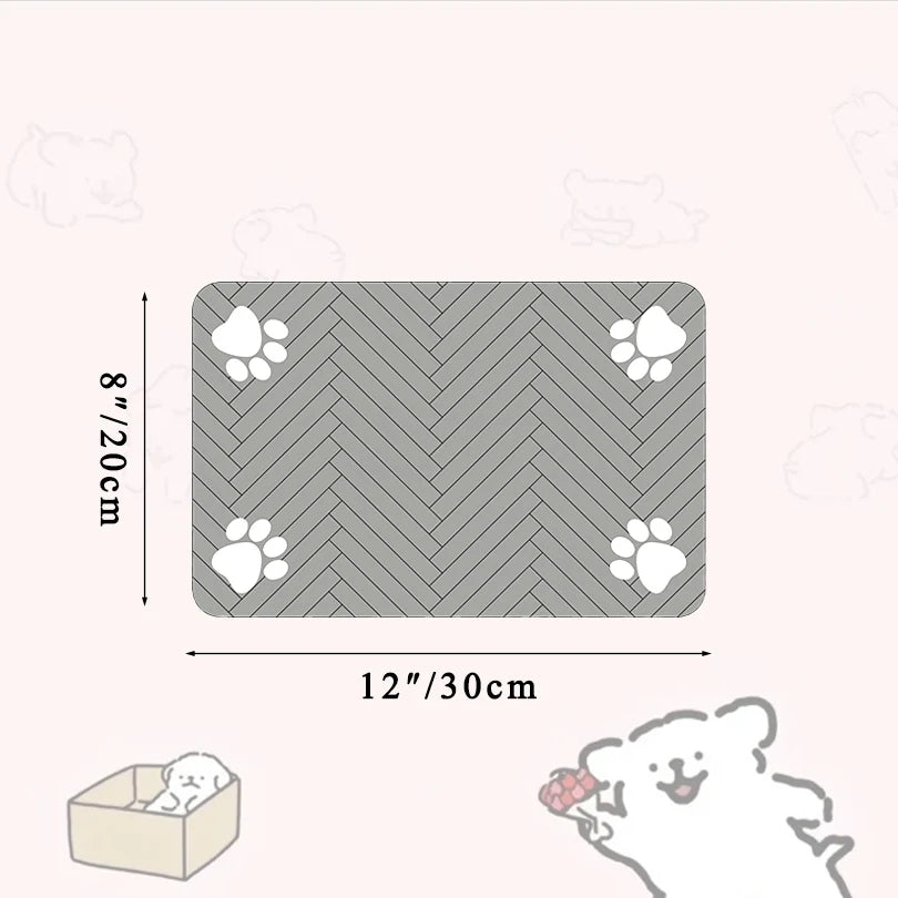 Waterproof Pet Feeding Mat for Dogs & Cats – Non-Slip, Absorbent Food Bowl Placemat, Easy-Clean & Durable Pet Feeding Area Protector