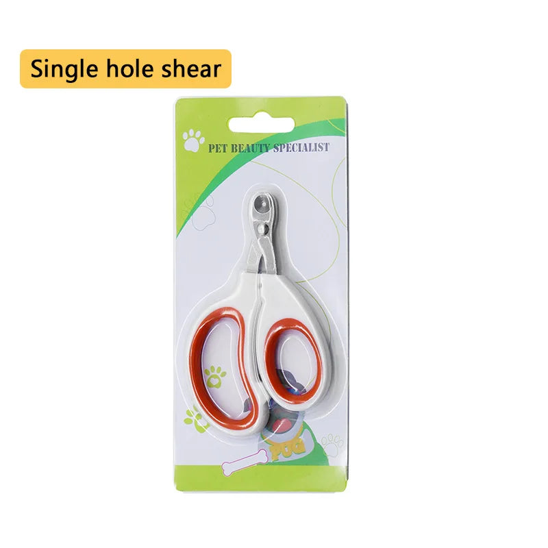 Stainless Steel Pet Nail Clippers – Safe Cat & Dog Grooming Scissors with Anti-Slip Grip