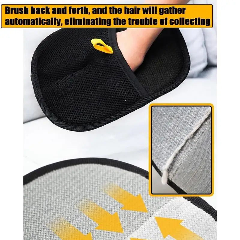 Pet Grooming Glove – Reusable Deshedding & Hair Removal Mitt for Dogs, Cats & Furniture, Washable Pet Hair Brush